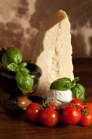 Ricotta and Tomatoesの写真素材