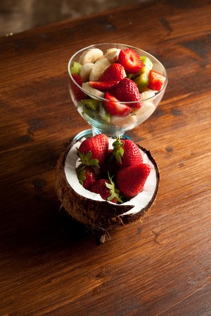 fruit saladの写真素材