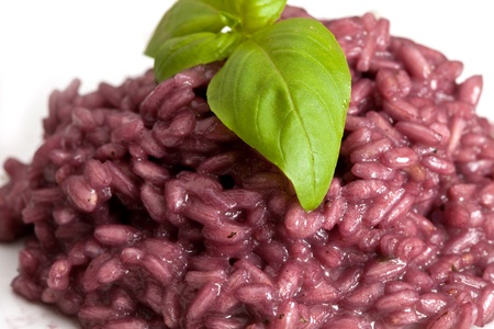 risotto with red wineの写真素材