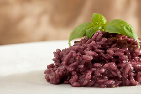 risotto with red wineの写真素材