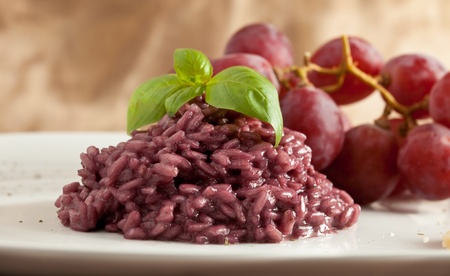 risotto with red wineの写真素材