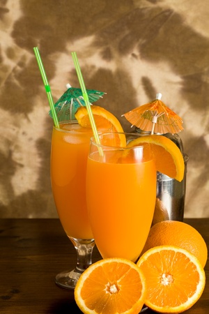 orange cocktailの写真素材