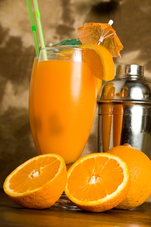 orange cocktailの写真素材
