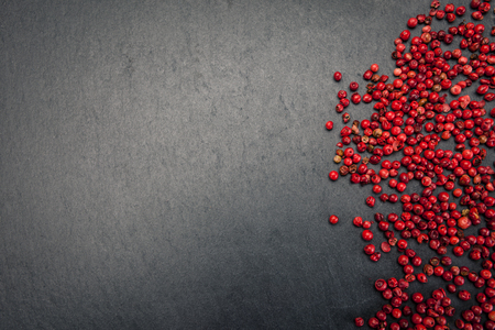 Photo of red pepper over stone tableの写真素材