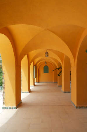 mediterranean antique building - tunisiaの写真素材