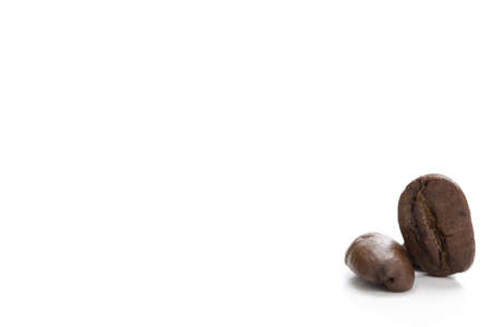 cofee bean isolated on white - caffè espressoの写真素材