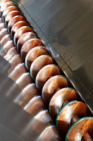 Steel equipment for the processing of the grapes.の写真素材