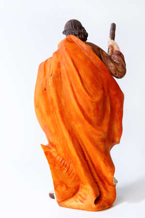 Individual elements of the Catholic Christian crib isolated on white background.の写真素材