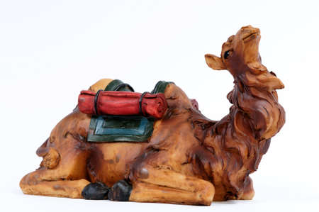 Individual elements of the Catholic Christian crib isolated on white background.の写真素材