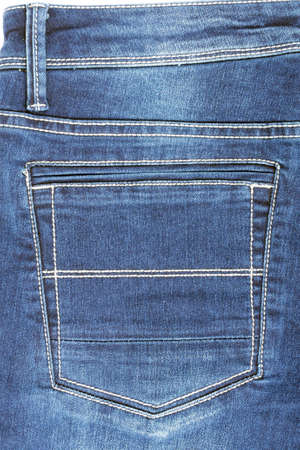 Close-up of details jeans men photographed in studioの写真素材