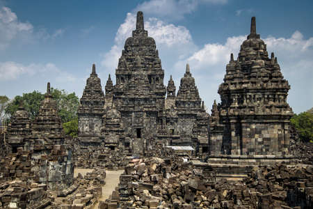 Hidu Temple Prambanan ruins, Java island, Yogyakarta, Indonesiaの素材 [FY310163971649]