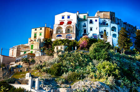 Sperlonga vista sulle caseの写真素材