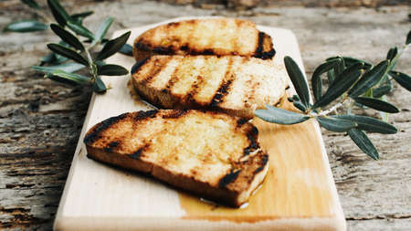 Bread with original extra virgin olive Oil