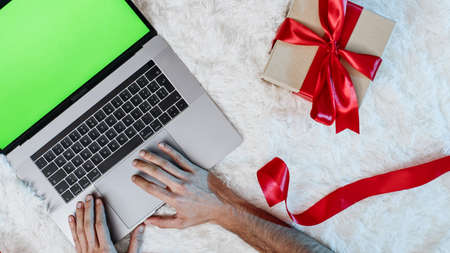 Buy A gift For Valentines Day on internetの写真素材