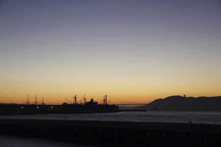 San Francisco sunset sceneの素材