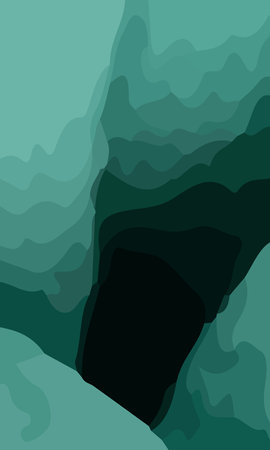 Aesthetic green abstract background with copy space area. Suitable for poster and bannerのイラスト素材