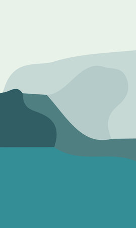 Aesthetic green abstract background with copy space area. Suitable for poster and bannerのイラスト素材