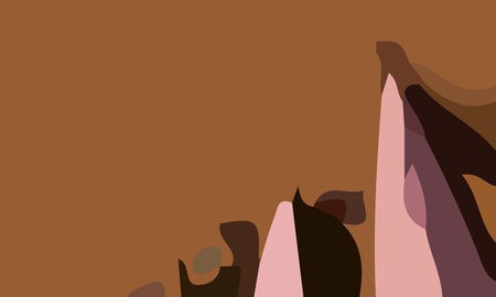 Aesthetic brown abstract background with copy space area. Suitable for poster and bannerのイラスト素材