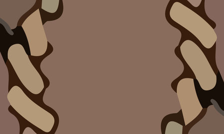 Aesthetic brown abstract background with copy space area. Suitable for poster and bannerのイラスト素材