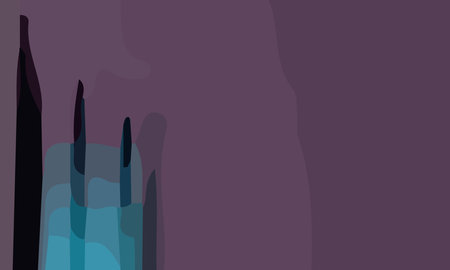 Aesthetic abstract art with a combination of shapes and purple colors. Suitable for background and posterのイラスト素材