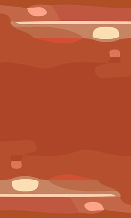 Aesthetic abstract art with a combination of shapes and brown colors. Suitable for background and posterのイラスト素材