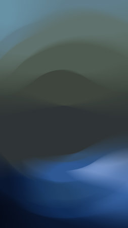 abstract background with smooth lines in blue and black colors, vector illustration