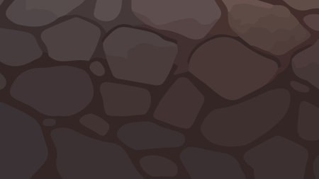 Brown stone wall texture. Abstract background. Vector illustration for your designのイラスト素材