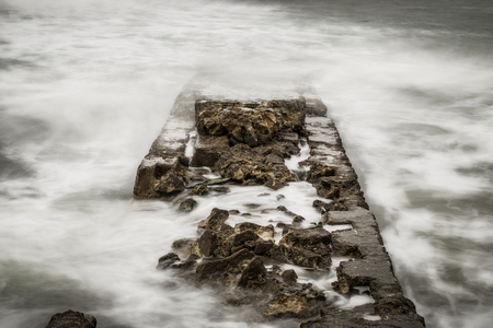 Dock on the waterの写真素材