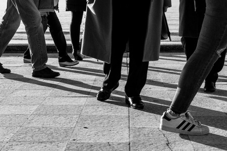 Walking in the Opposite directionのeditorial素材