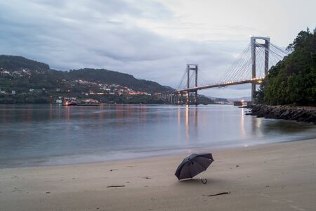 Rainy day in Rande bridgeの写真素材