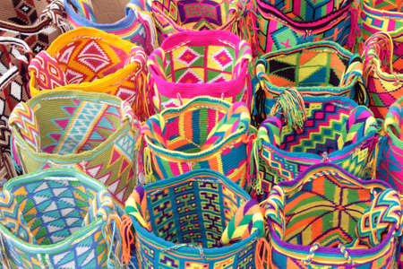 Wayuu aboriginal bags from colombiaの写真素材