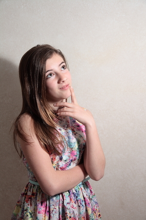 Thoughtful TEENAGERの写真素材