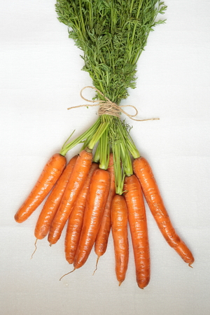 bunch of carrotsの写真素材