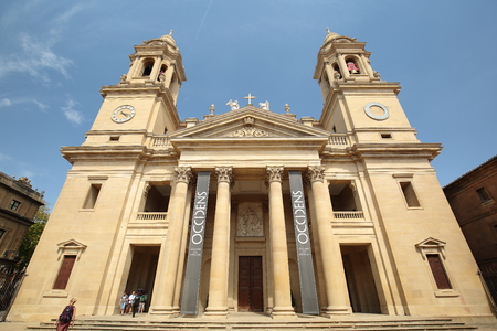 The Cathedral of Santa Maria la Real in Pamplonaの写真素材