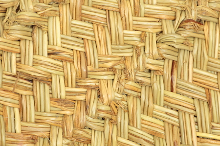 Esparto handmade braid detail photographed closeの写真素材