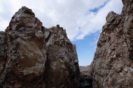 Rocky Mountains in Aspe, Alicante, Spainの写真素材