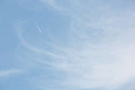 Blue sky with some clouds in the morning