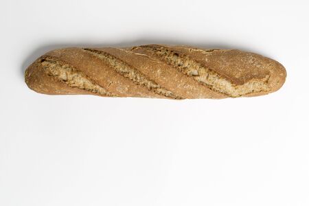 bread isolated on a white backgroundの写真素材