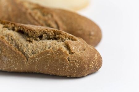 bread isolated on a white backgroundの写真素材