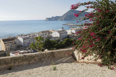 Views of the village of Altea, province of Alicante, Spain. Horizontal shot in daylight in the fall.の写真素材