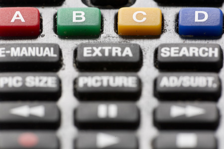 Control of a television camera photographed closely. Horizontal shotの写真素材