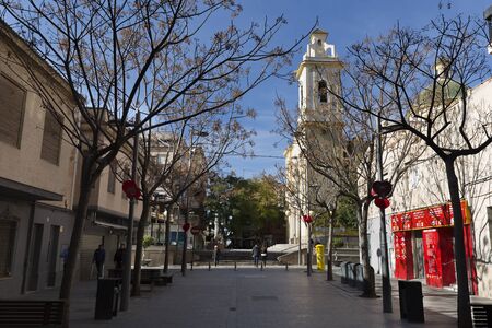 San Vicente del Raspeig, Spain. February 14, 2017: View of a street in the municipality San Vicente del Raspeig in the province of Alicante, Spain.のeditorial素材