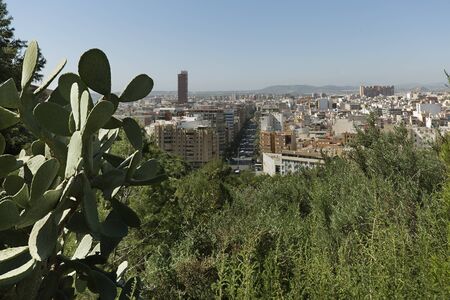 View of Alicante in Spain, from the mountain of Castillo de Santa Barbara.Horizontal shot. Date...