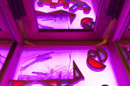 Light table in a living and active Education Space in Alicante, Spain.の写真素材