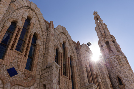 Sanctuary of Maria Magdalena in Novelda, province of Alicante in Spain.の写真素材