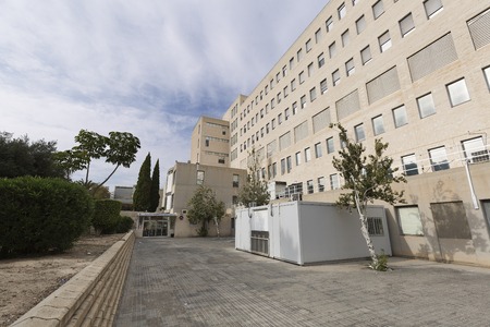 San Juan Alicante, Spain. November 3, 2017: Building of the University Hospital of San Juan de Alicante.のeditorial素材