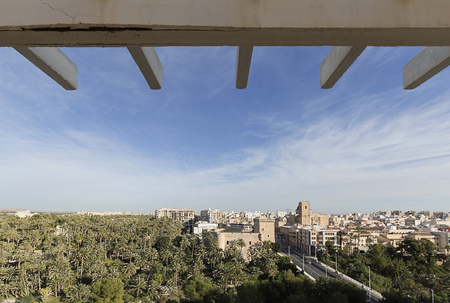 Views of the city of Elche in the province of Alicante, Spain.