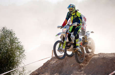 Elche, Spain. November 19, 2019: Motocross Competition in the city of Elche, Spain.