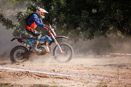 Elche, Spain. November 19, 2019: Motocross Competition in the city of Elche, Spain.のeditorial素材