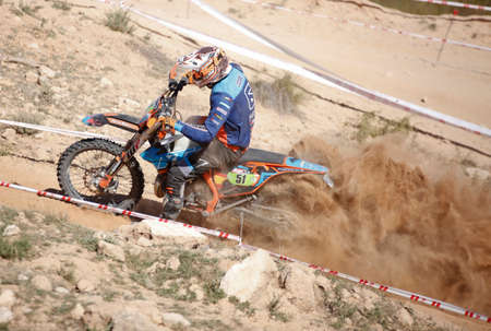 Elche, Spain. November 19, 2019: Motocross Competition in the city of Elche, Spain.のeditorial素材